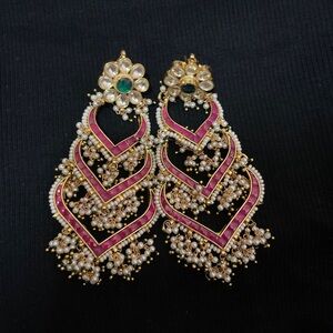 Kundan ear rings